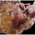 Calcite on Fluorite Moscona Mine M04646